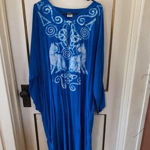 Batiked Caftan Style Dress